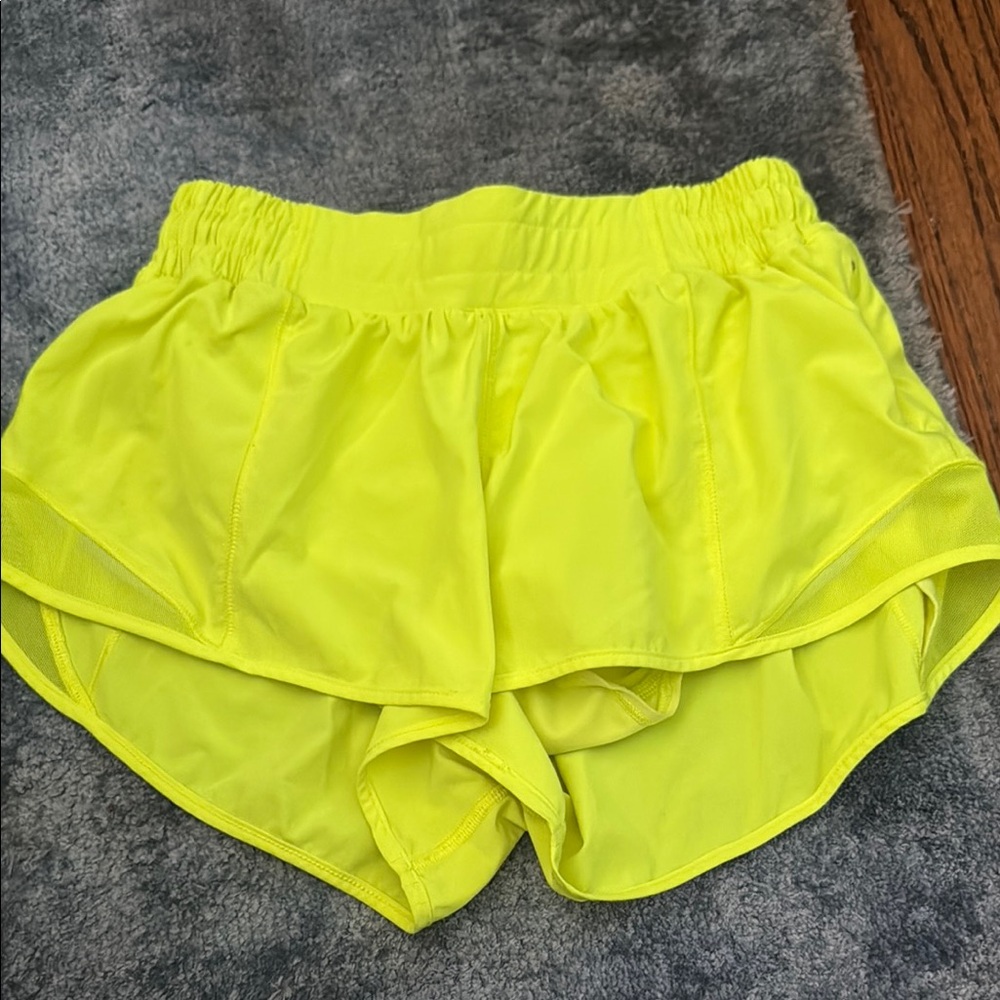 Neon Yellow Women's Athletic Shorts